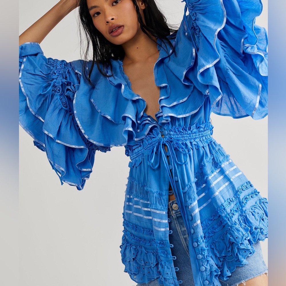 Women's Blue Fillyboo Lotus Mini Dress